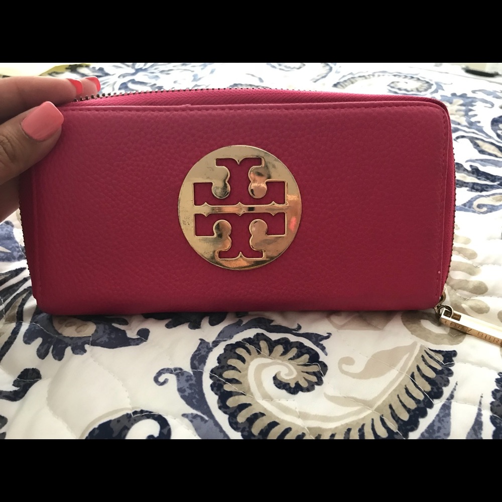 Tory Burch pink wallet